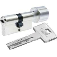 Цилиндр Abus X12R 115 (45x70т) ключ-тумблер матовый хром