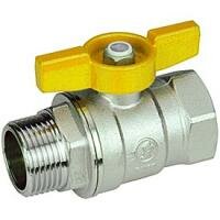 Кран шаровый Ж 1/2" гайка штуцер бабочка Giacomini R254X023